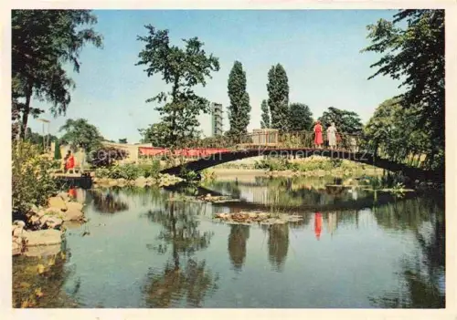 AK / Ansichtskarte IGA Gartenbauaustellung International Hamburg Japanische Bruecke Philips Turm 