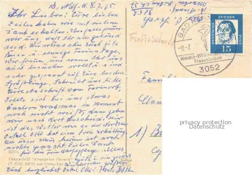 AK / Ansichtskarte Faehre Ferry Bac Traghetto-- Kiel Kronprins Harlad 