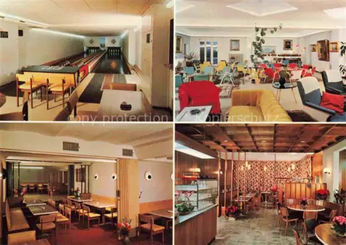 AK / Ansichtskarte SPIEZ Thunersee Niedersimmental BE Hotel Bahnhof Terminus Kegelbahn-Halle Sitzungszimmer Restaurant