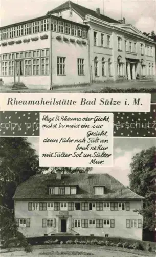 AK / Ansichtskarte Bad Suelze Mecklenburg-Vorpommern Rheumaheilstaette