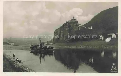 AK / Ansichtskarte Aussig USTI NAD LABEM CZ Burg Schreckenstein