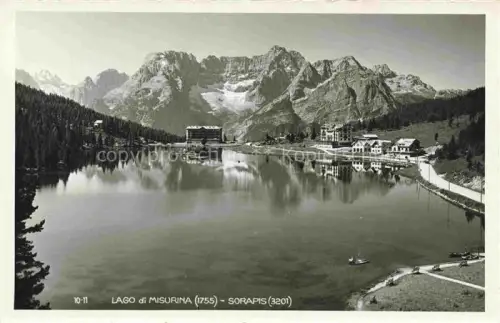 AK / Ansichtskarte Misurinasee Lago di Misurina Auronzo Cadore IT Sorapis Panorama
