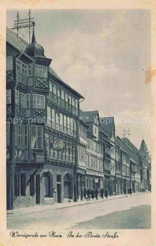 AK / Ansichtskarte Wernigerode Harz In der Breite Strasse