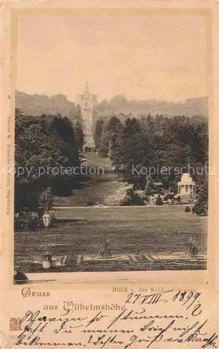 AK / Ansichtskarte Wilhelmshoehe  KAssEL Blick von der Schlossterrasse