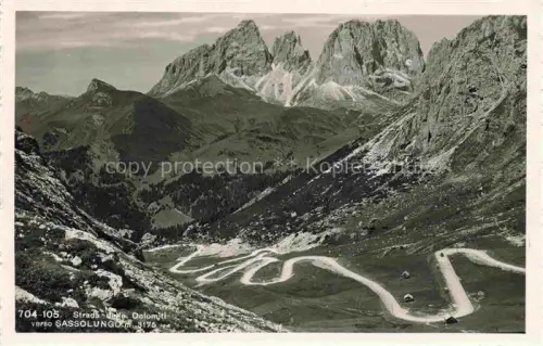 AK / Ansichtskarte Sassolungo Langkofel Sasso-Lungo 3178m Bolzano IT Strada delle Dolomiti