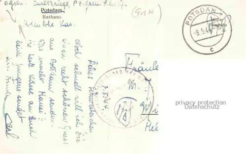 AK / Ansichtskarte POTSDAM Rathaus Feldpost