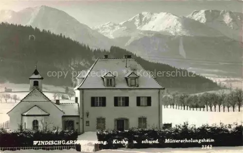 AK / Ansichtskarte Windischgarsten Kirchdorf Krems Oberoesterreich AT Kirche Muettererholungsheim 