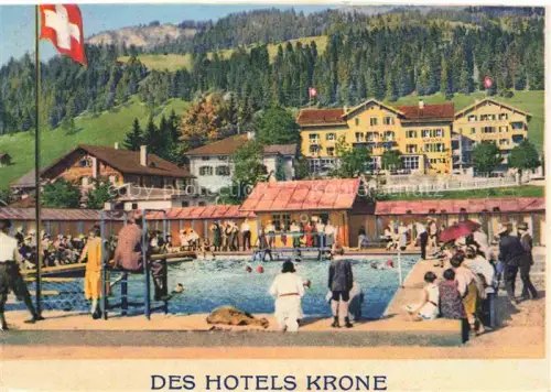 AK / Ansichtskarte Churwalden Plessur GR Wald Flur Bergtouren  Freibad 