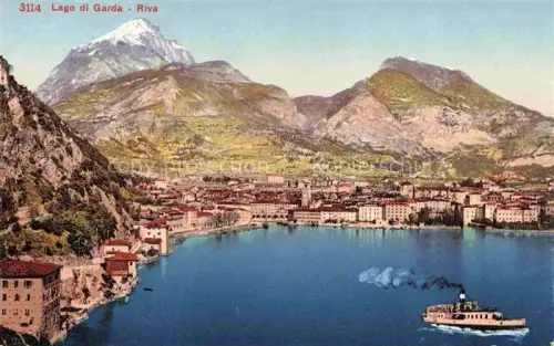 AK / Ansichtskarte Riva  del Garda Riva sul Garda IT Dampfer 