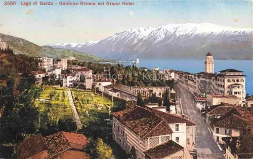 AK / Ansichtskarte Gardone Riviera di Garda Fasano Lombardia IT col Grand Hotel 