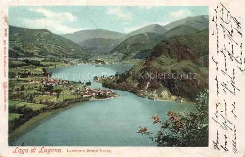 AK / Ansichtskarte Lago di LUGANO TI Laveno e Ponte Tresa 