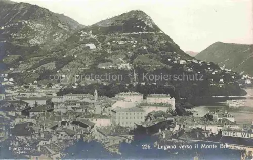 AK / Ansichtskarte LUGANO Lago di Lugano TI verso il Monte Bre