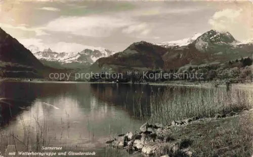AK / Ansichtskarte Sarnersee Sarnen OW Wetterhorngruppe Giswilerstock 