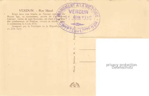 AK / Ansichtskarte VERDUN  55 Meuse Rue Mazel
