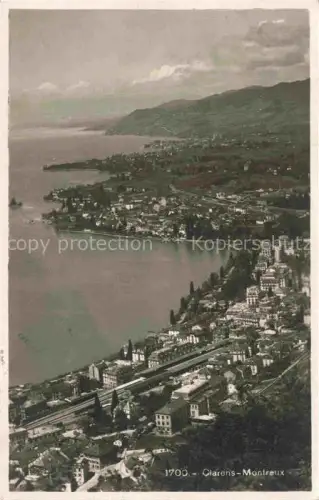 AK / Ansichtskarte MONTREUX  VD Fliegeraufnahme