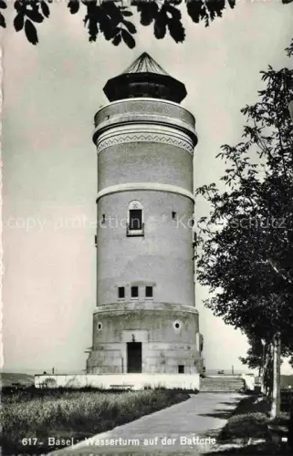 AK / Ansichtskarte BASEL BS Wasserturm auf der Batterie