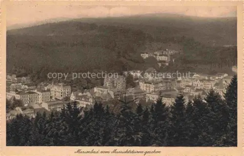AK / Ansichtskarte Marienbad MARIANSKE LAZNE CZ Blick vom Aussichtsturm