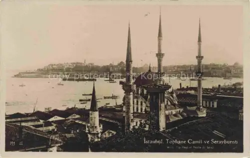 AK / Ansichtskarte ISTANBUL Constantinopel TK Tophane Camii ve Serayburna