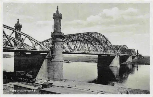 AK / Ansichtskarte Riesa Sachsen Elbbruecke