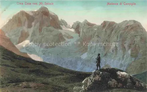 AK / Ansichtskarte Madonna di Campiglio 1550m Sankt Maria im Pein Trentino IT Cima Tosa vom Mt Spinale