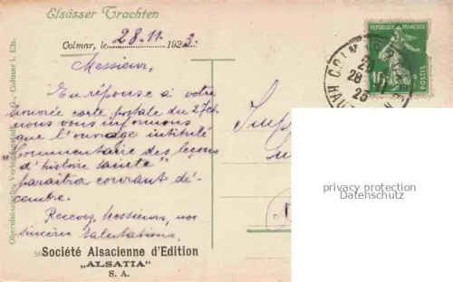 AK / Ansichtskarte COLMAR 68 Haut-Rhin Elsaesser Trachten