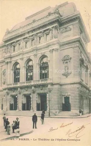 AK / Ansichtskarte PARIS 75 Théâtre de l'Opéra-Comique