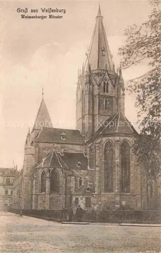 AK / Ansichtskarte Weissenburg Elsass Wissembourg 67 Alsace Weissenburger Muenster