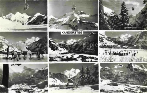 AK / Ansichtskarte Kandersteg BE Panorama Wintersportplatz Alpen Eisstockschiessen Eislaufbahn
