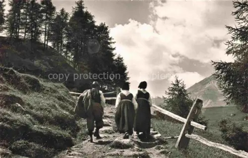 AK / Ansichtskarte La Forclaz  d Herens VS Le sentier ravissant qui vous amène à La Forclaz