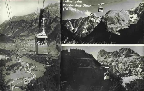 AK / Ansichtskarte Kandersteg BE Luftseilbahn Kandersteg-Stock Alpen