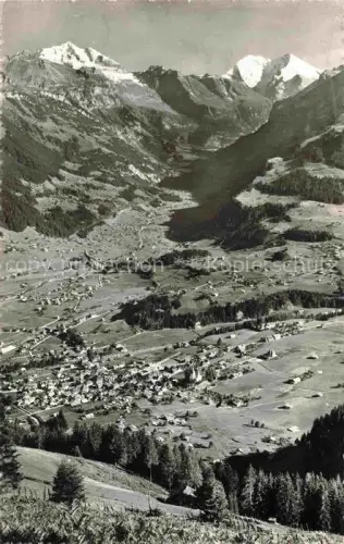 AK / Ansichtskarte Frutigen BE Panorama Blick vom ueblenberg Kandertal Berner Alpen