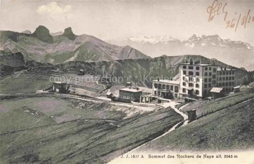 AK / Ansichtskarte Rochers de Naye VD Hotel au sommet Alpes
