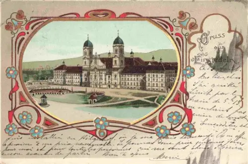 AK / Ansichtskarte EINSIEDELN  SZ Kloster Kuenstlerkarte