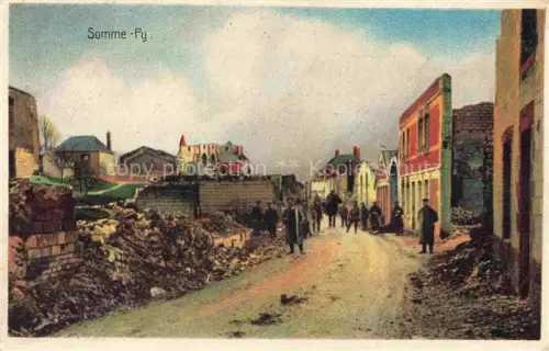 AK / Ansichtskarte Somme-Py-Tahure Sainte-Menehould 51 Marne Ruinen