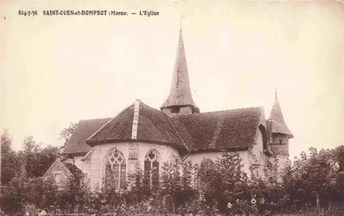 AK / Ansichtskarte Saint-Ouen-et-Domprot Vitry-le-Francois 51 Marne L Eglise