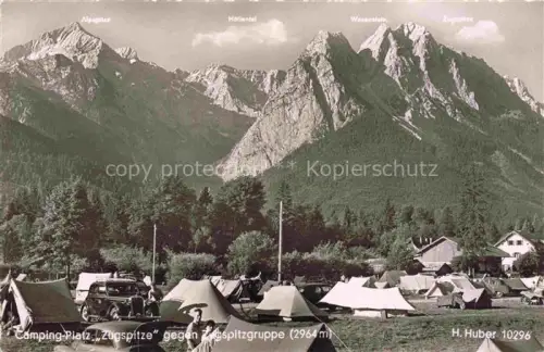 AK / Ansichtskarte Schmoelz Grainau Camping Platz Zugspuitze
