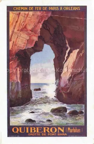AK / Ansichtskarte QUIBERON Lorient 56 Morbihan Grotte de Port Bara