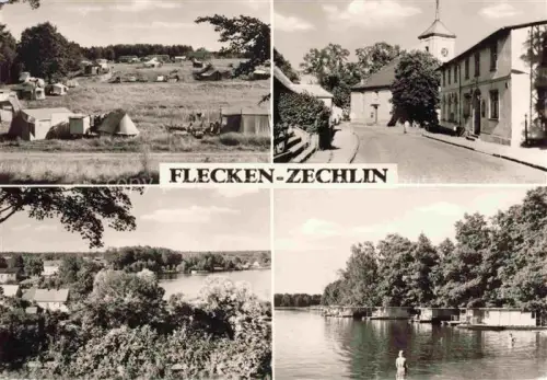 AK / Ansichtskarte Flecken Zechlin Rheinsberg Cempingplatz See