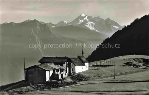 AK / Ansichtskarte Moerel VS Riederalp Kapelle Blick gegen Mischabelgruppe