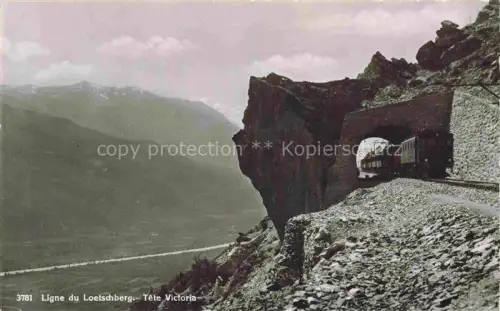 AK / Ansichtskarte Loetschberg Loetschberg BE Tête Victoria Chemin de fer