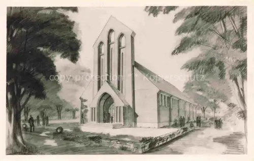 AK / Ansichtskarte Wittenheim Mulhouse 68 Haut-Rhin Kirche Kuenstlerkarte