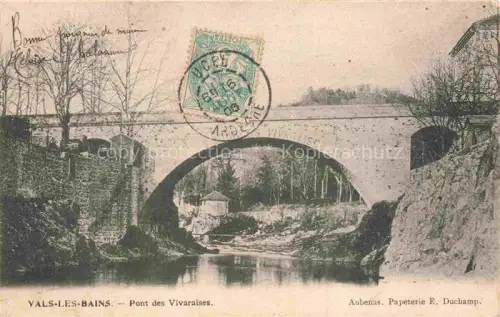 AK / Ansichtskarte Vals-les-Bains Largentiere 07 Ardeche Pont des Vivaraises