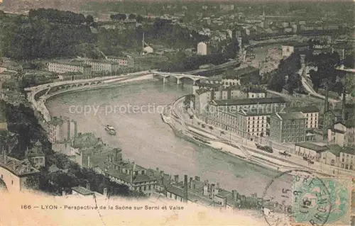 AK / Ansichtskarte LYON 69 Rhone Perspective de la Saône sur Serni et Vaise vue aérienne