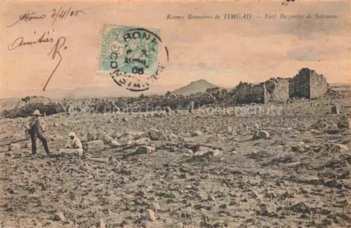 AK / Ansichtskarte Timgad Algerie Ruines Romaines Fort Byzantin de Salomon