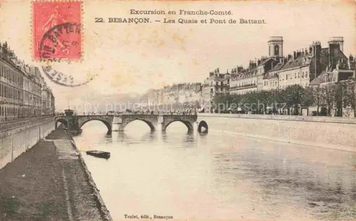AK / Ansichtskarte BESANCON-LES BAINS 25 Doubs Les quais et Pont de Battant