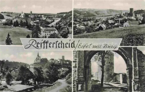 AK / Ansichtskarte Reifferscheid Eifel Panorama Burg