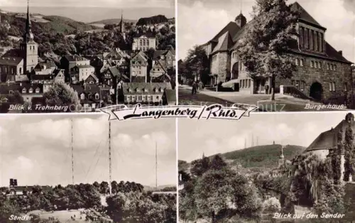AK / Ansichtskarte Langenberg Rheinland VELBERT NRW Blick vom Frohnberg Buergerhaus Sender