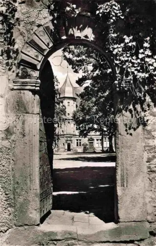 AK / Ansichtskarte Barntrup Lippe NRW Durchblick zum Kerssenbrockschen Schloss Weserrenaissance 16. Jhdt.