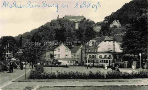 AK / Ansichtskarte Hohenlimburg HAGEN NRW Partie in den Anlagen mit Schloss