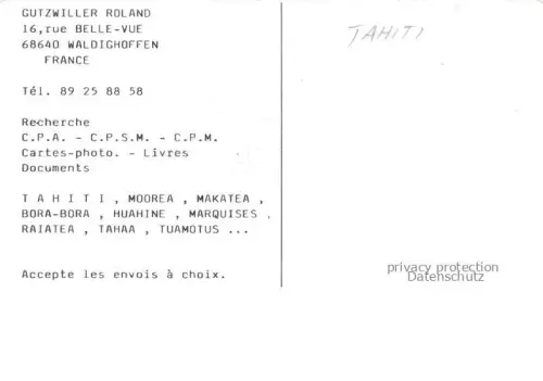 AK / Ansichtskarte Tahiti Polynesia Kuenstlerkarte